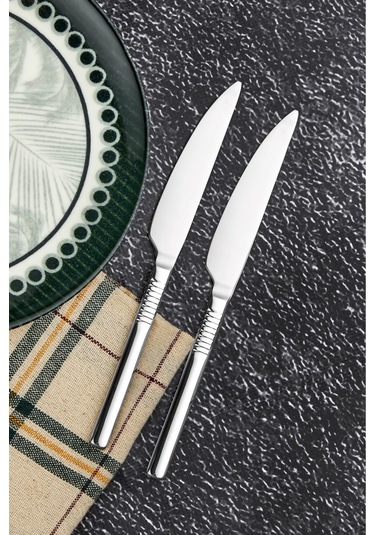 Cooker 2'lı Heybeli Paslanmaz Çelik Tatlı Bıçağı Ckr2170 Çelik