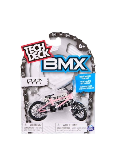 Tech Deck Bmx Bisikleti Cult Pembe Gerçek Metal Çerçeve Parmak Bisiklet Oyuncak Model 12