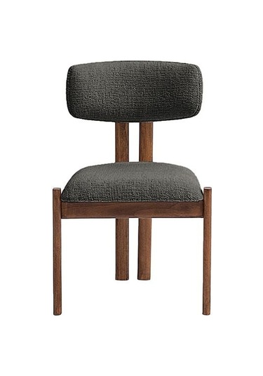 Espoo İskandinav Ahşap Bohem Sandalye Ceviz - Antrasit