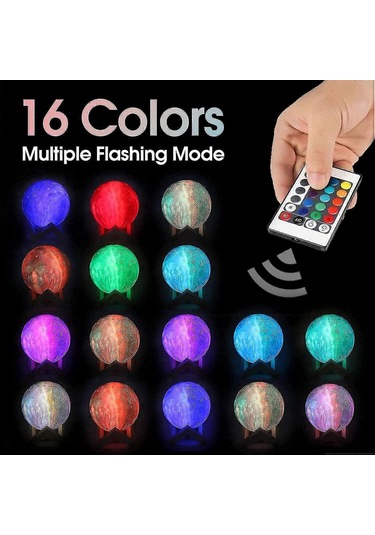 Sevgililer Günü Hediyeleri 16 Renk Led, 5,9 İnç/15 Cm Çok Renkli