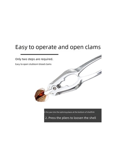 Monyee Çinko Alyuminyum Çok Amaçlı Kabuk Açıcı - Midye, Istiridye, Ceviz Ve Kestane Açma Aracı Opp Paketli Diğer