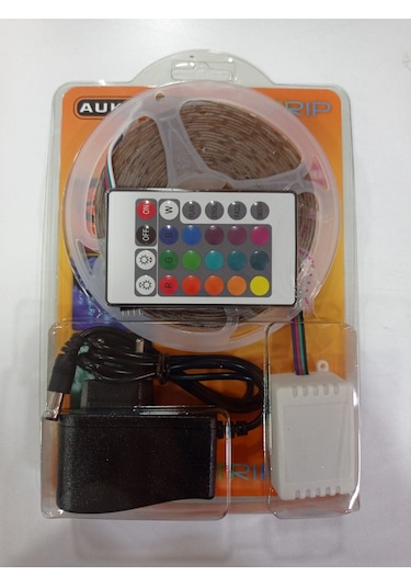 Aukes Rgb Şerit Led 5M Silikonlu Dış / İç Mekan