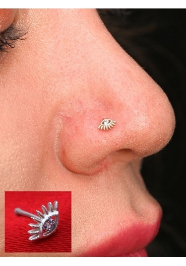 Gümüş Zirkon Taş Göz Figür Hızma 925 Ayar Hızma-hızma42 Gümüş