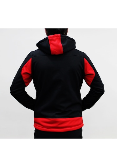 Mudwill Softshell Erkek Mont Ceket Kırmızı-Siyah