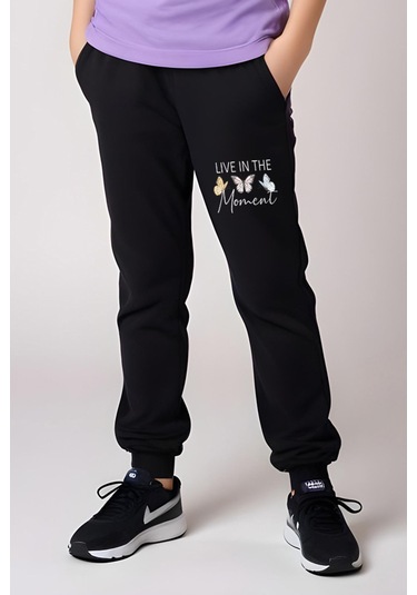 Fyk Kids Kız Çocuk Baskılı Live Kelebek Bel Detayı Lastikli Alt-üst Pijama Takımı Lila