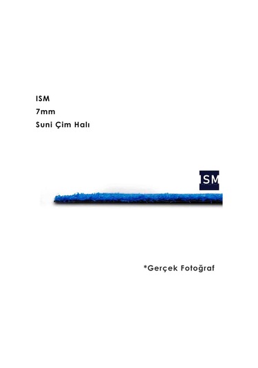 Ism - Suni Yapay Çim Balkon Halı - 7Mm - Lacivert Renk