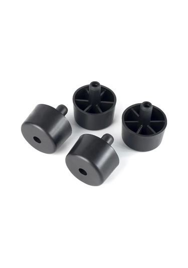 Smikov Şaftlı 4 Adet Mobilya Ayak Desteği 445442073 Siyah