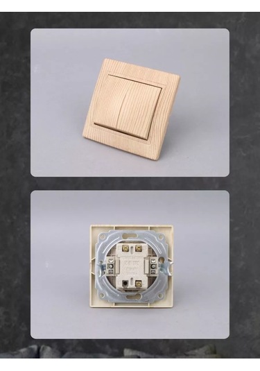 Tdmelectric Çift Tuşlu Işık Anahtarı 1 Adet, Arka Işık Olmadan 223656858