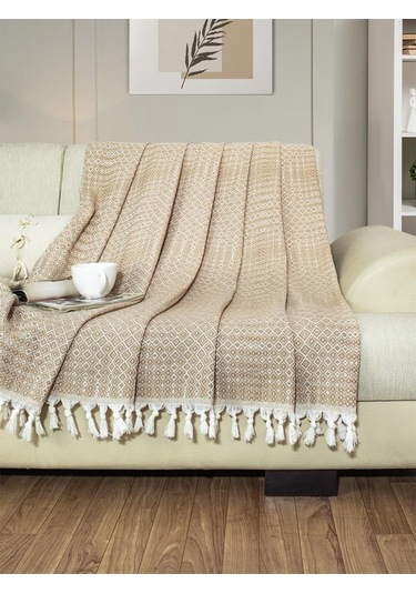 Battaniye Pamuk Riona 180x200 Cm Bej