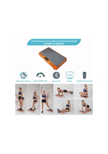 Kochler Shaper Titreşimli Bluetoothlu Egzersiz Kondisyon Aleti