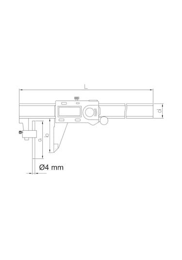 Fett 0-200mm Asimeto Dijital Boru Kumpası As-316082
