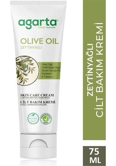 Agarta Doğal Zeytinyağlı Nemlendirici Cilt Bakım Kremi 75 ML