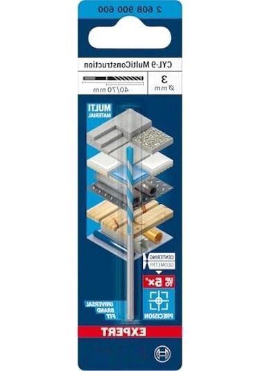 Multiconstruction Delme Uçları - Ø 3,00 X 70 Mm, Beton Ve Ahşap İçin