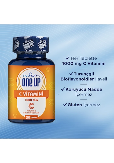 One Up C Vitamini 1000 Mg 30 Tablet Aromasiz