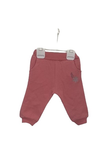 Aziz Bebe Çiçek Baskılı Mercan Desenli 3'lü Kız Çocuk Takım 3276 001