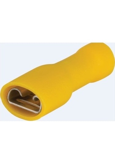 İzoleli Dişi Pabuç Ebat 0,8x6,35 Kablo Kesiti 4-6mm 25 Adet