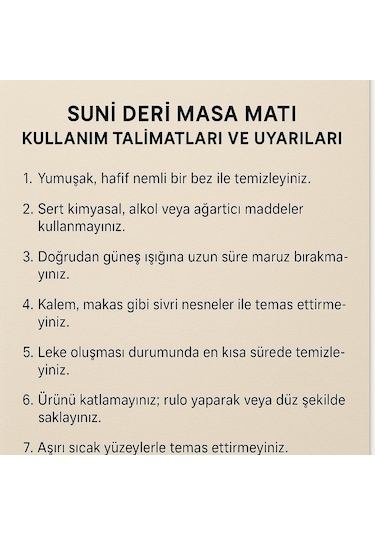 Mouse Pad Kırmızı Masa Matı 70x220cm Suni Deri Desk Mat Premium 70 Cm 220 Cm