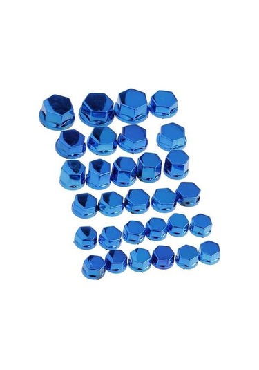 Ganzhoushop Yamaha Vida Suntek Somun Parça Motosiklet Mavi Kapatma Dekorasyon Civata Başlığı 30 Vt Mavi