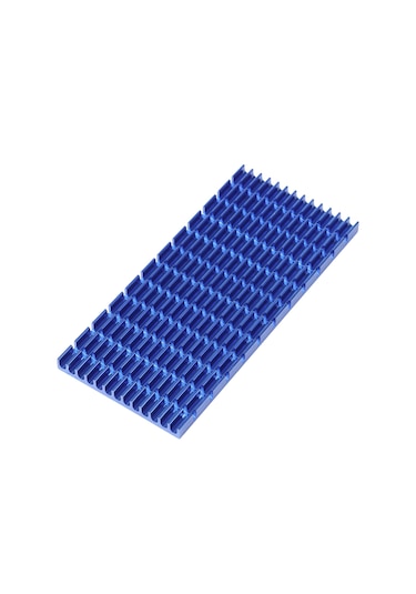 Yuntech01 Alüminyum Soğutucu Levha P55x6x120 Mavi, Cpu, Pcb, Amfi Ve Elektronik Cihazlar İçin Hızlı Isı Dağıtımı