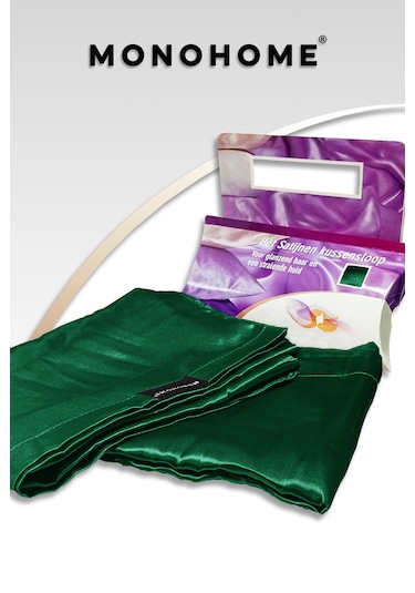 Güzellik Yastığı %100 Ipek Saten 2 Adet Luxury Yastık Kılıfı Yeşi