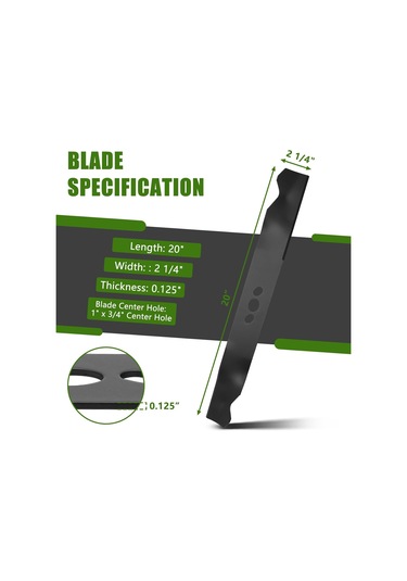 2105300125a Hiper Sert Push Biçme Parçaları İçin Çim Biçme Makinesi Bıçağı Değiştirme 20 'çim Biçme Makinesi