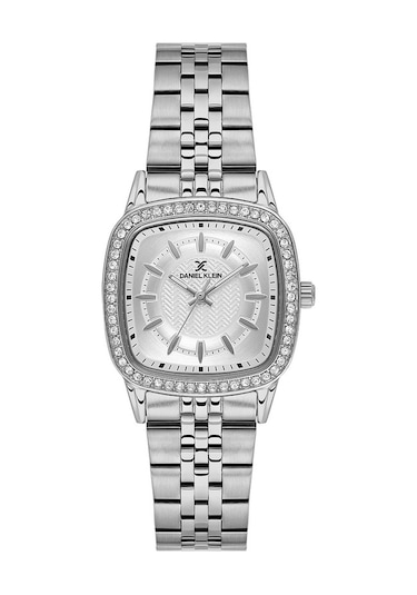 Danıel Kleın Dk102-dk.1.13944-7 Kare Taşlı Kadın Kol Saati Gümüş