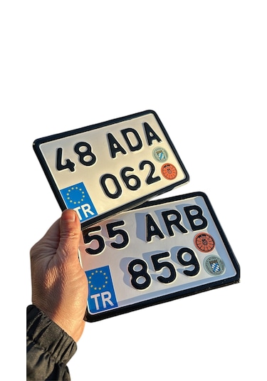 Bisiklet Plaka, Dekor Plaka, 12x18cm Motor Plakası