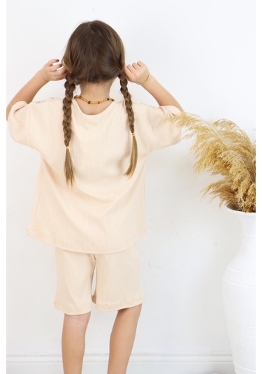 Raporlu İnterlok İkili Takım Krem