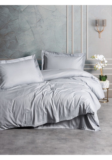 Cb Elegant Strıpe Stn.nevr.takım Gri