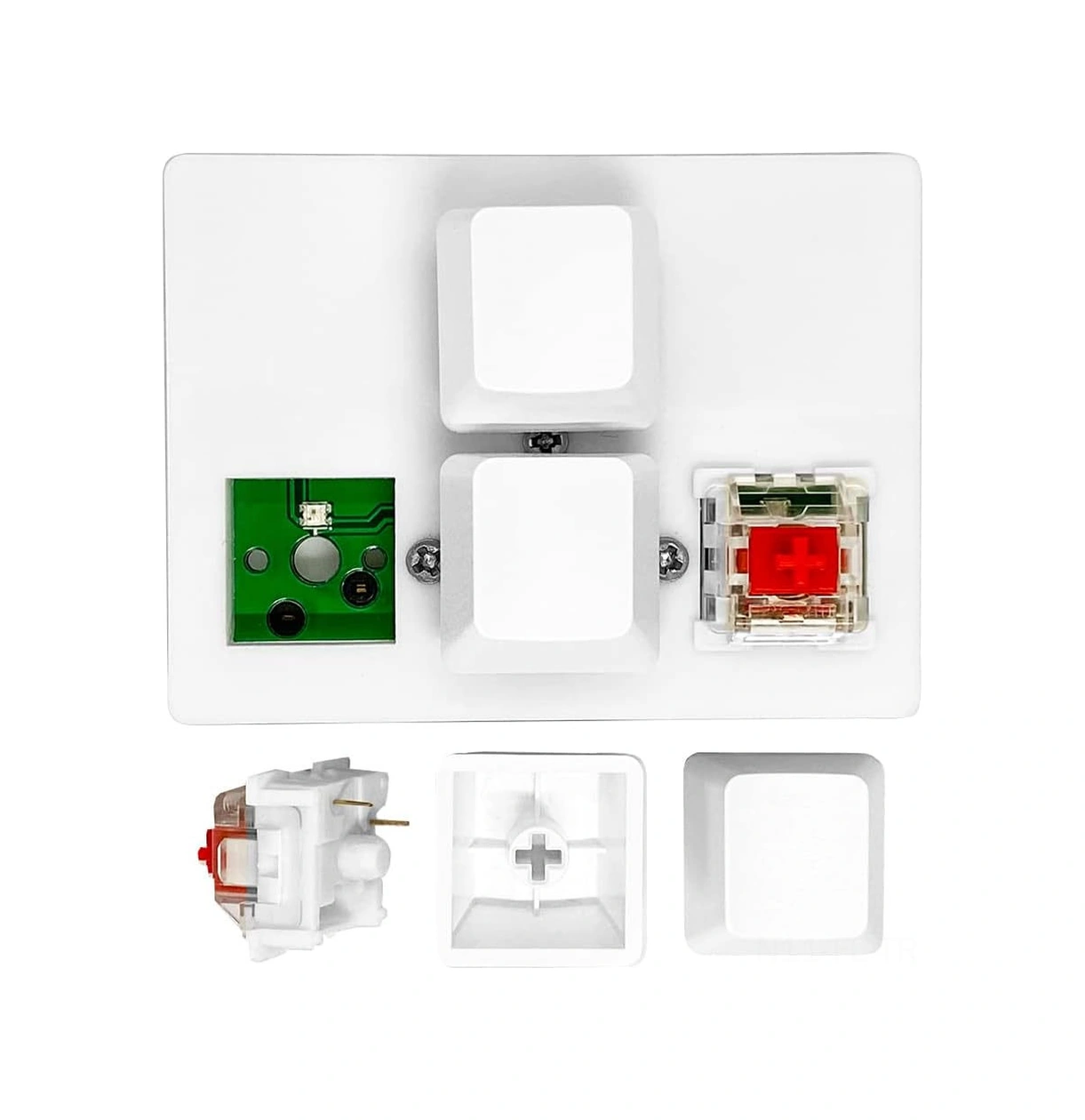 Lemestar Küçük Boy 4 Tuşlu Mekanik Klavye - Wasd Ve Ok Tuşları, Usb Kablolu Kırmızı Switch, Özelleştirilebilir Kısayollar Optik