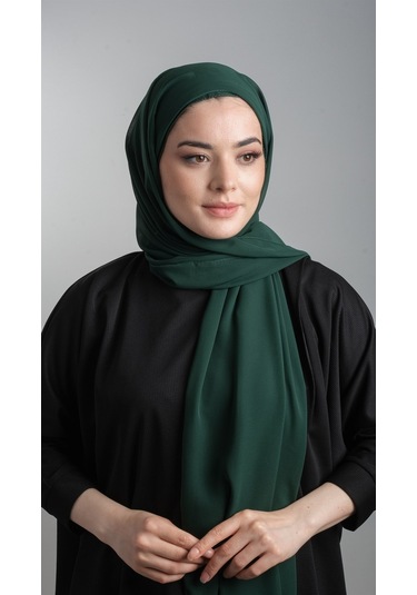 Zümrüt Pratik Hazır Geçmeli Şal Şifon Boru Boneli 3001 37