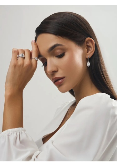 Fly Jewelry 925 Ayar Gümüş Yüzük 256690444 Gri