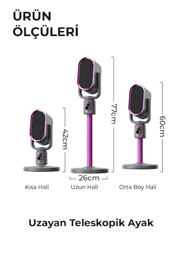 Robo Teleskopik Ayaklı Isıtıcı