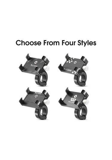 West Bıkıng Yp0715068 Bisiklet Gidon Telefon Tutucu Alüminyum Alaşımlı Bisiklet Telefon Braketi - Geometri