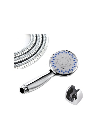 Qianfan 3 Fonksiyonlu Duş Seti - Mafsallı Askılı Spiral Siyah