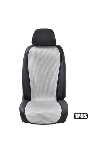 Gri Nefes Alabilen Buz İpek Küçük Bel Araba Koltuk Minderi Yaz Koltuk Örtüsü 1 Adet