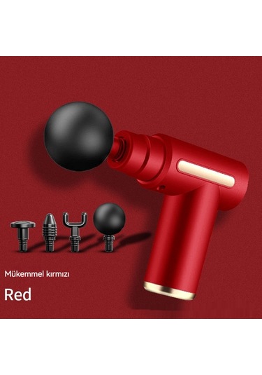 Jian Fan Elektrik Fasya Tabancası Mini Ev Titreşim Gevşeme Kaş Akıllı Servikal Masaj Makinesi Mini Masaj Tabancası Gri Gri