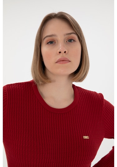 U.s. Polo Assn. Kadın Kırmızı Kazak /triko 50312922-vr030 Kırmızı