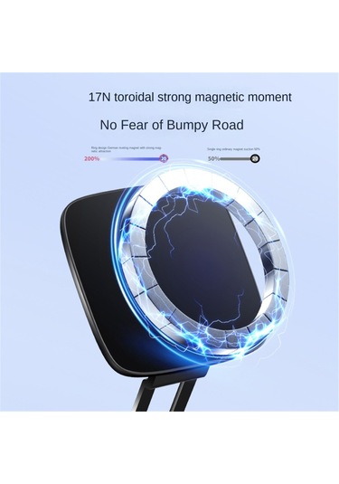 Springsun 2025 Yeni Güçlü Mıknatıslı Araç Telefon Tutucu 360 Dönen Evrensel Metal Stand Tüm Modeller Siyah