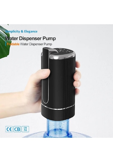 Zaman Ayarlı Katlanır Musluk 1200 Mah Bataryalı Usb İle Şarj Olabilen Elektronik Damacana Su Pompası Ak28yt0028 Diğer