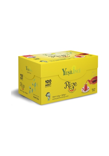 Yeşil İnci Rize Demlik Süzen Poşet Çay 8 x 320 G