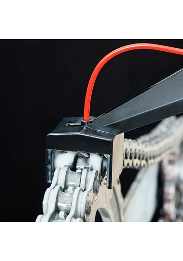 Chuangyinshop Chain Oiler Set Motosiklet Ve Bisiklet Zincir Bakım Kiti Sıçrama Önleyici Yağlama Aparatı