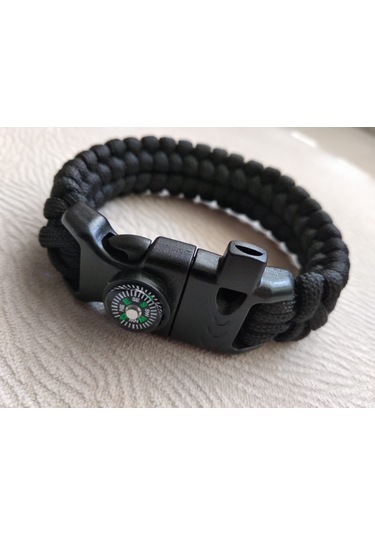 Paracord Survival Tarz Bileklik Çok Renkli