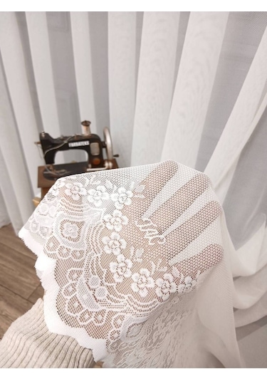 Tül Perde Farbateks Dikim Cemre Sade Düz Örme Krem Renkli Ütü Istemez 1e3kat Pileli Tül Perde E-cemre