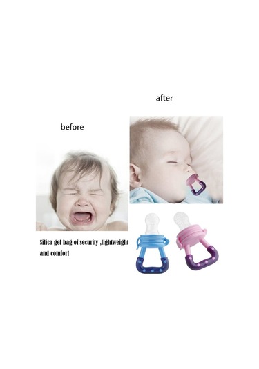 Pazly-yenidoğan Bebek Besleyici - Meyve/sebze Emziği, Şeffaf, Güvenli Ve Pratik Mor