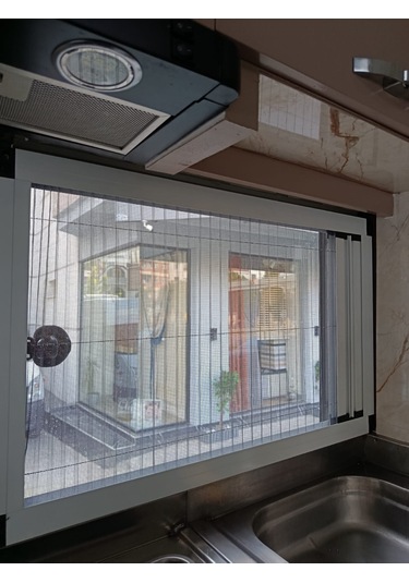 As Perde Sineklikli Plise Perde Karavan Perdesi