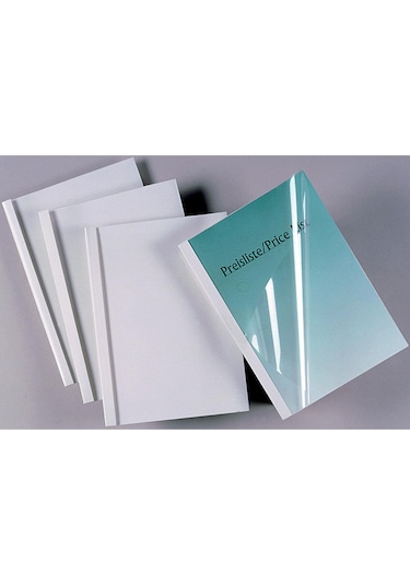 Mühlen Deckel Isısal Cilt Kapakları A4 Beyaz 6 Mm 1 Koli 100 Adet