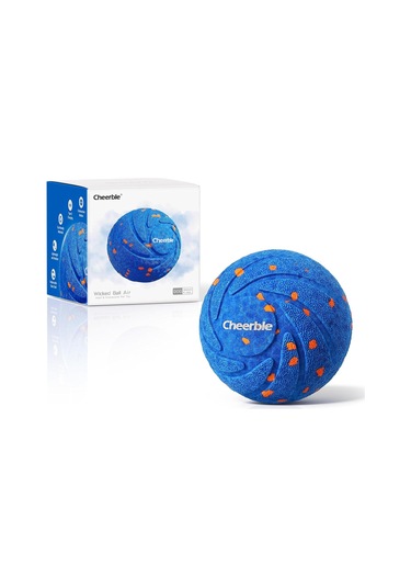 Cheerble Akıllı Köpek Oyuncağı - Şarjlı, Mavi, 7x7x7 Cm, İnteraktif Hareketli Top
