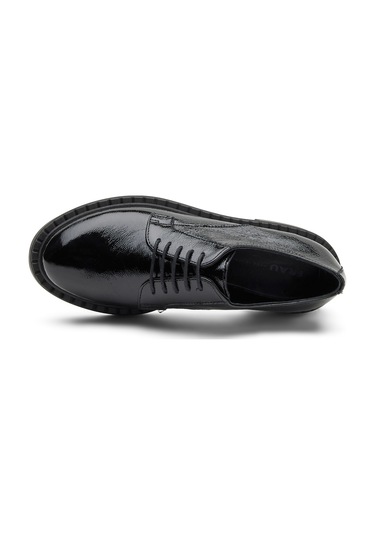 Oxford/ayakkabı Kadın 97u1 Frau Naplack Lace-up Nero Siyah