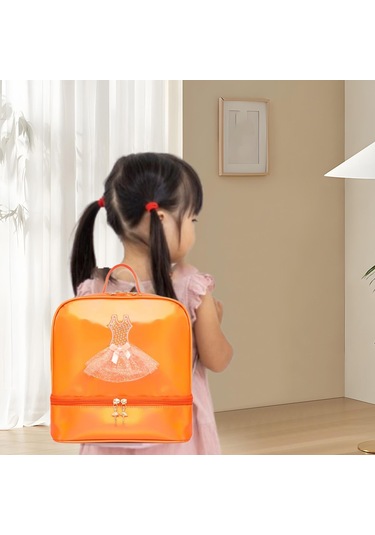 Suntek Bale Dans Sırt Çantası Günlük Spor Jimnastiği Için Turuncu